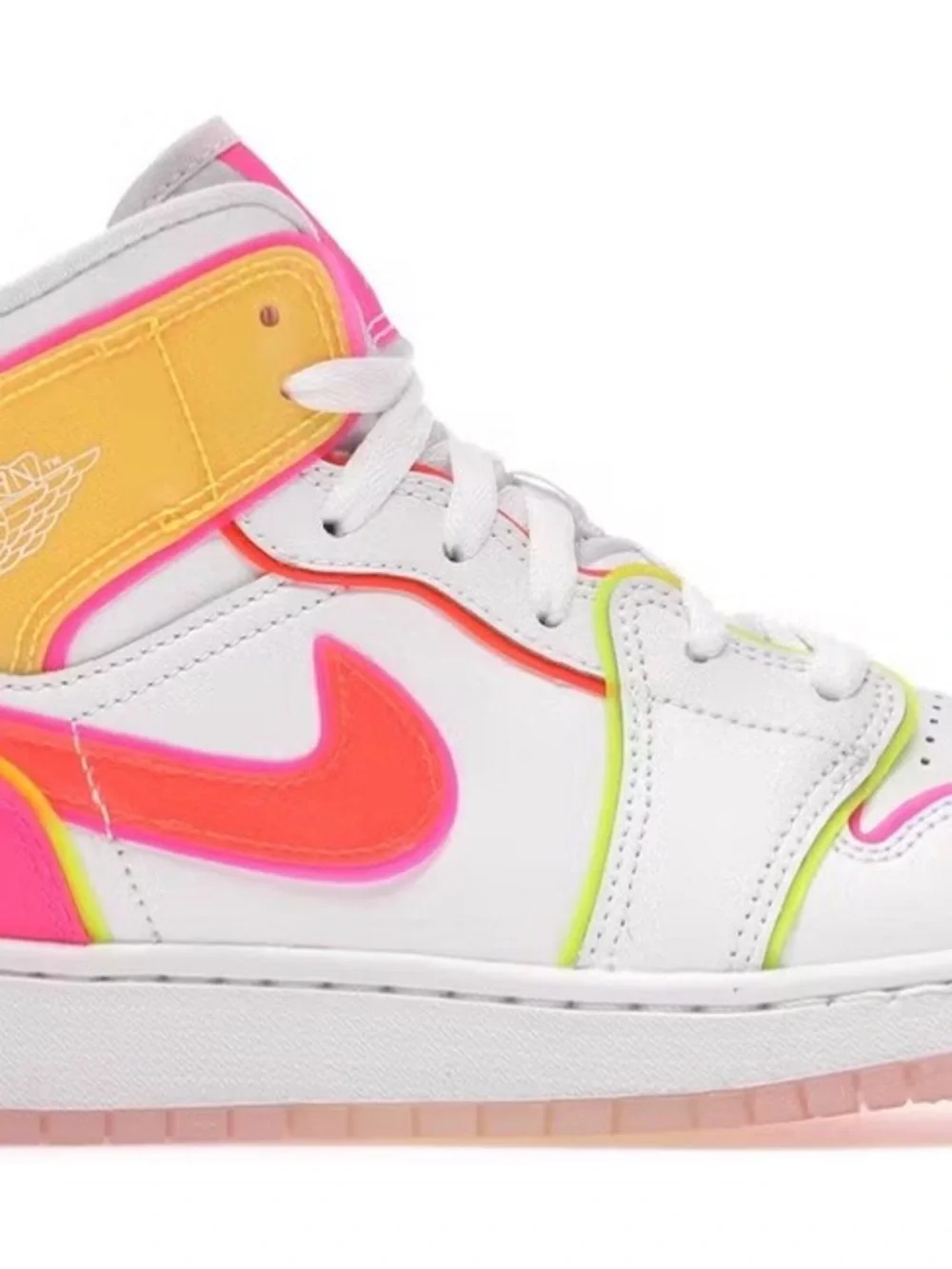 Nike Air Jordan 1 Glow Kids High-Top Sneakers